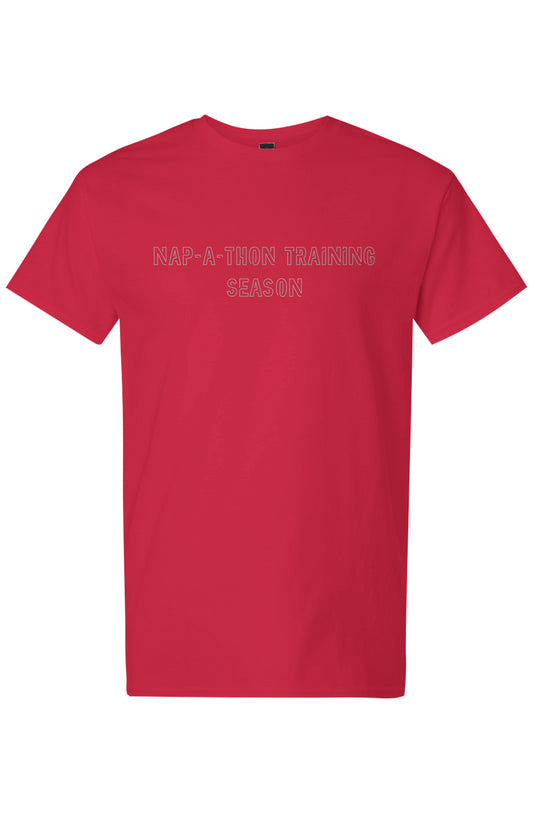 Mens Light Cotton T-Shirt "nap-a-thon" colors