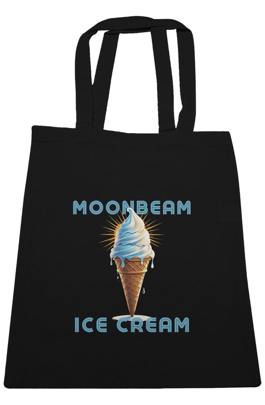Large Canvas Tote "moonbeam ice cream"