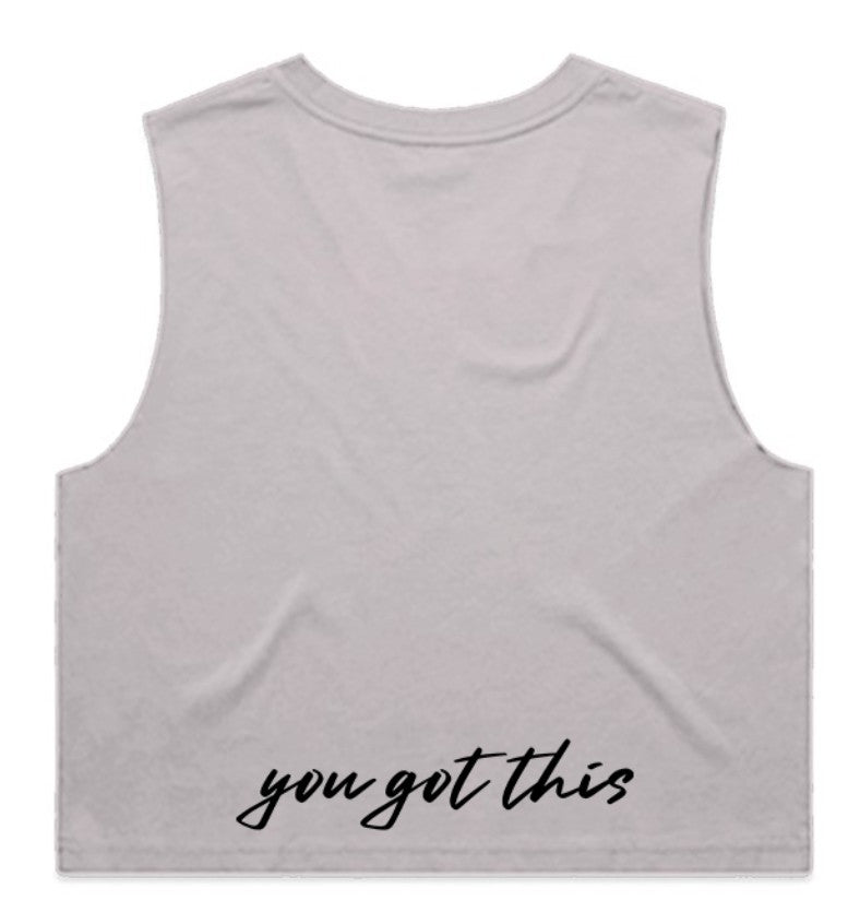 Crop Top Tank "just breathe... you got this"