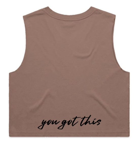 Crop Top Tank "just breathe... you got this"